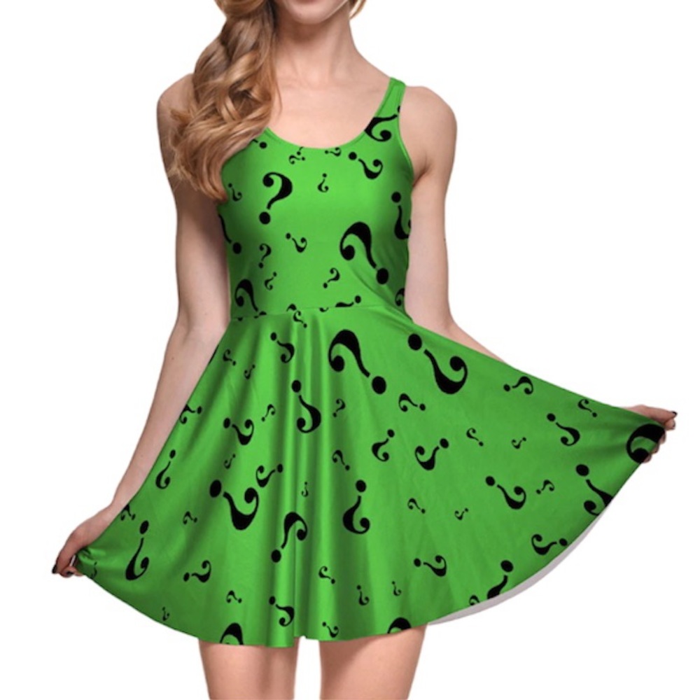 The Riddler Skater Fashion Women Digital Printing SKATER DRESS DC
